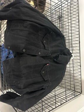 Levi's Black Button-Front Trucker Jacket